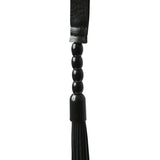 Sex & Mischief Noir Whip - Black 40 cm Rubber Whip - Image 4