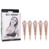 Sex & Mischief Brat Sensory Fingertips - Rose Gold - Set of 5 - Image 1