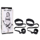 Sex & Mischief Thigh & Wrist Cuffs - Black Restraints - Image 1