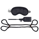 Sex & Mischief Knotty Brat Kit - Black Bondage Kit - 3 Piece Set - Image 3