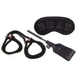 Sex & Mischief Knotty Brat Kit - Black Bondage Kit - 3 Piece Set - Image 4