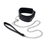 EDGE Collar & Leash - Black Neck Restraint with Heavy Duty Metal Leash - Image 4