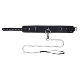EDGE Collar & Leash - Black Neck Restraint with Heavy Duty Metal Leash - Image 7