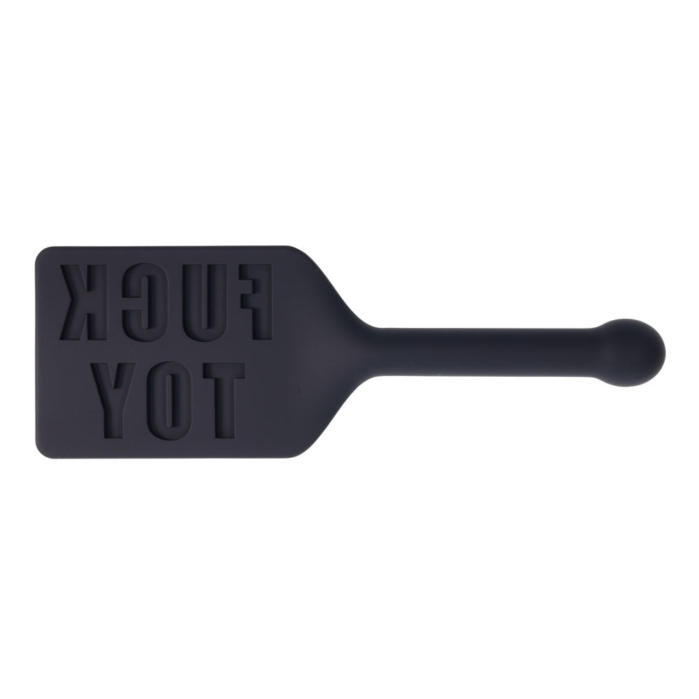 EDGE FUCK TOY Silicone Paddle - Black Silicone Spanking Paddle