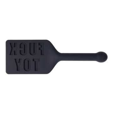 EDGE FUCK TOY Silicone Paddle - Black Silicone Spanking Paddle