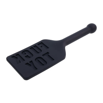 EDGE FUCK TOY Silicone Paddle - Black Silicone Spanking Paddle