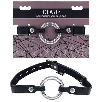 EDGE Interchangeable Ring Gag - Black Mouth Gag Restraint