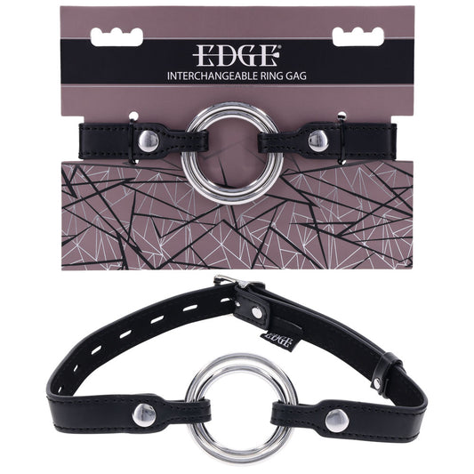 EDGE Interchangeable Ring Gag - Black Mouth Gag Restraint