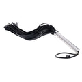 EDGE Flogger - Black Flogger Whip with Metal Handle