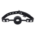 EDGE Silicone Ring Gag - Black Mouth Restraint