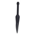 EDGE Silicone Tawse - Black Silicone Tawse Whip with Insertable Handle