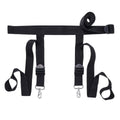 EDGE Adjustable Door Restraints - Black Restraints (Cuffs not included)