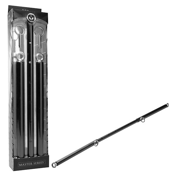 Master Series Black Steel Adjustable Spreader Bar - Black Metal Spreader Bar Restraint - Image 1