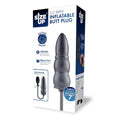 Size Up 5.5 Inch Ripple Inflatable Butt Plug - Black 15.2 cm Inflatable Butt Plug