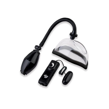 Size Up Vibrating Pussy Pump - Clear Vibrating Vagina Pump
