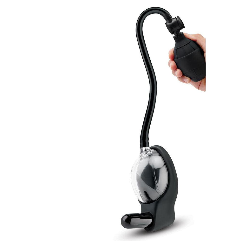 Size Up Vibrating Mini Pussy & Clitoral Pump - Clear Vibrating Vaginal