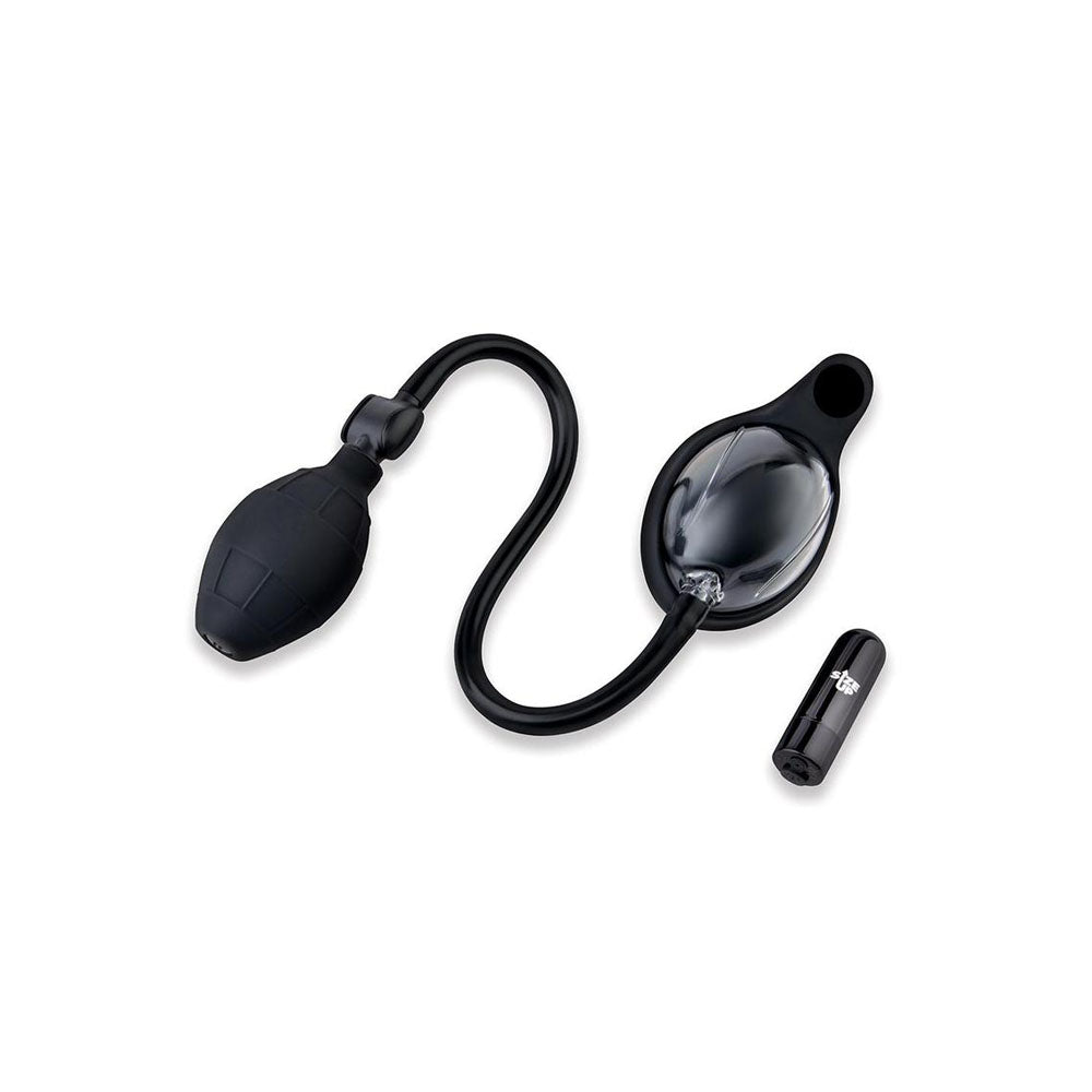 Size Up Vibrating Mini Pussy & Clitoral Pump - Clear Vibrating Vaginal