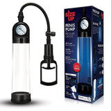 Size Up Penis Pump with Pressure Gauge - Clear Penis Pump - Image 1
