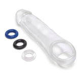 Size Up 2 Inch See-Thru Penis Extender with Ball Loop - Clear 5 cm (2'') Penis Extension Sleeve - Image 5