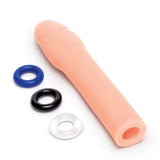 Size Up Realistic 2 Inch Penis Extender - Flesh 5 cm (2'') Penis Extension Sleeve - Image 4