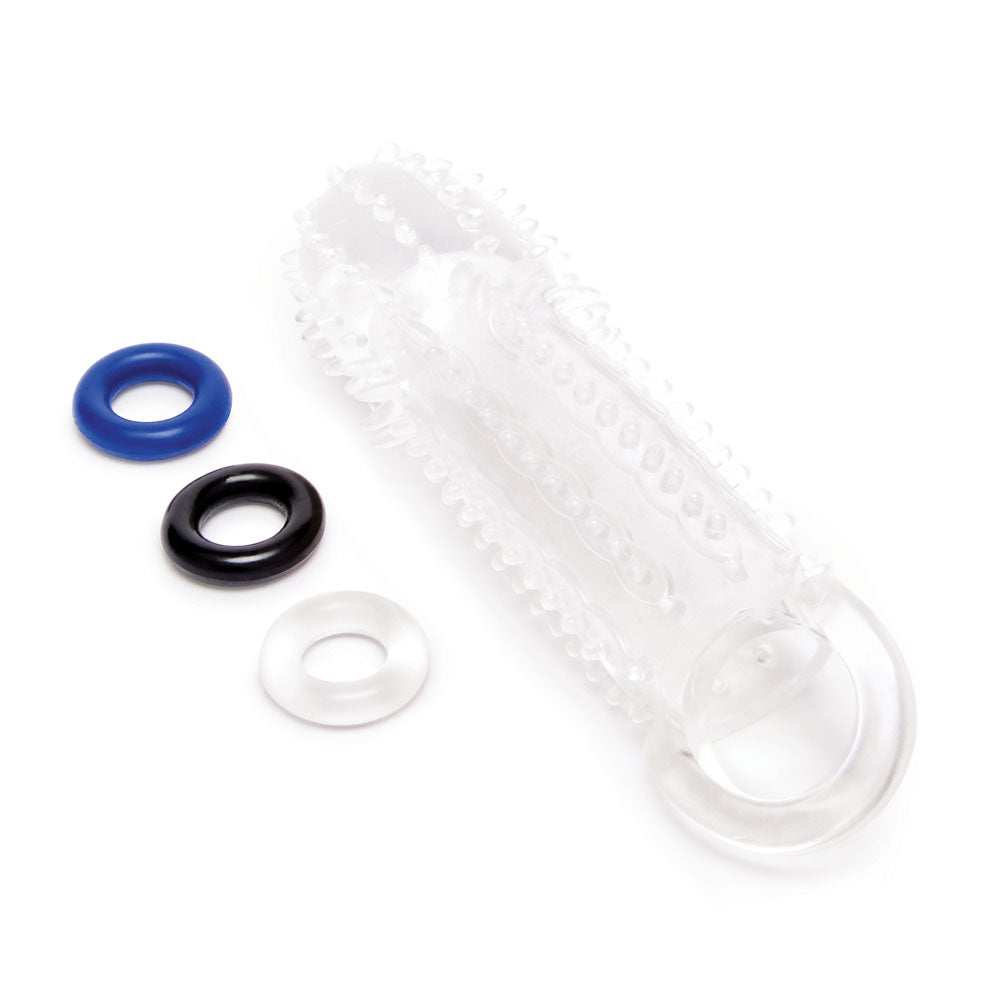 Size Up 1.5 Inch See-Thru Stretch Penis Extender - Clear (1.5'') Penis