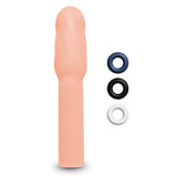 Size Up Realistic 4 Inch Penis Extender - Flesh 10.1 cm (4'') Penis Extension Sleeve - Image 3