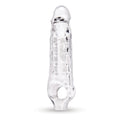 Size Up 1 Inch See-Thru Stretch Penis Extender - Clear 2.5 cm (1'') Penis Extension Sleeve