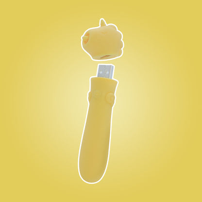Unihorn - USB Bullet - Bean Blossom - Yellow Vibrating Bullet