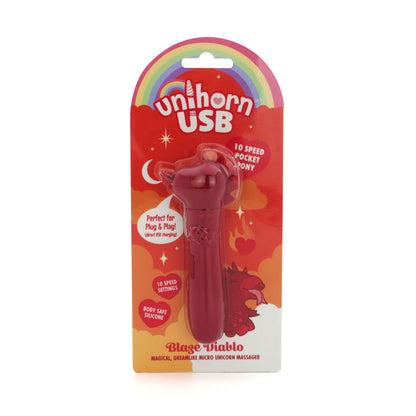 Unihorn - USB Bullet - Blaze Diablo - Red Vibrating Bullet