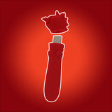 Unihorn - USB Bullet - Blaze Diablo - Red USB Rechargeable Vibrating Bullet - Image 3