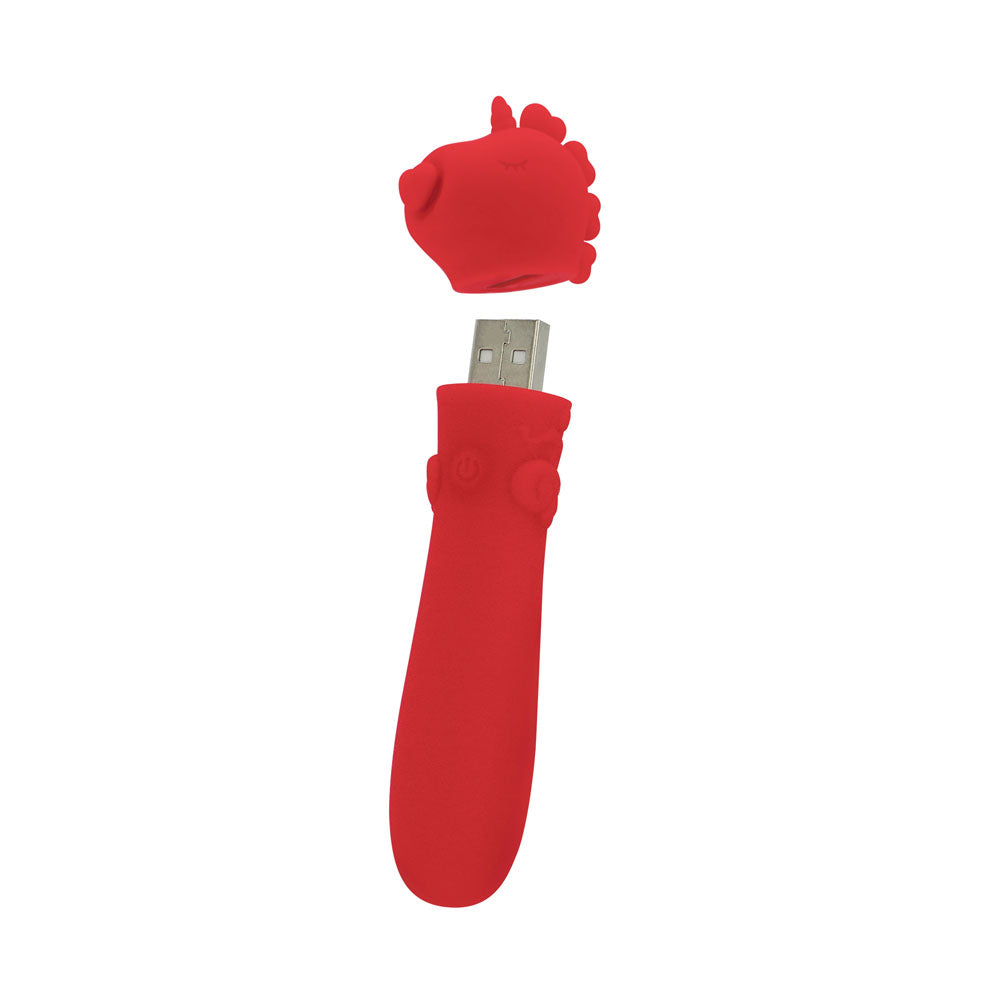 Unihorn - USB Bullet - Cupid's Beau - Red Vibrating Bullet