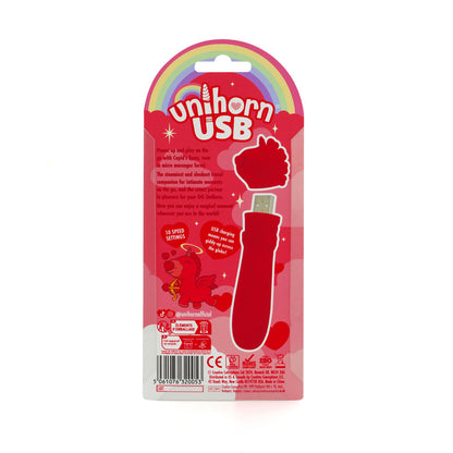Unihorn - USB Bullet - Cupid's Beau - Red Vibrating Bullet