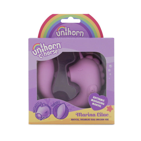 Unihorn - C Horse - Marina Lilac - Lilac USB Rechargeable Dual Unicorn Vibrator - Image 1