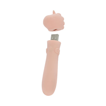 Unihorn - USB Bullet - Heart Throb - Coral USB Rechargeable Vibrating Bullet