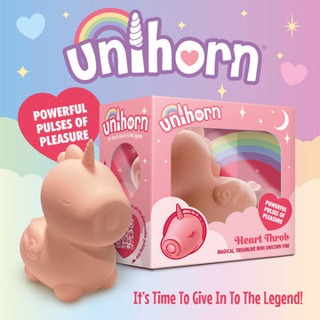 Unihorn - Heart Throb - Coral USB Rechargeable Flicking Stimulator