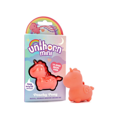 Unihorn Mini - Peachy Pony - Peach USB Rechargeable Stimulator