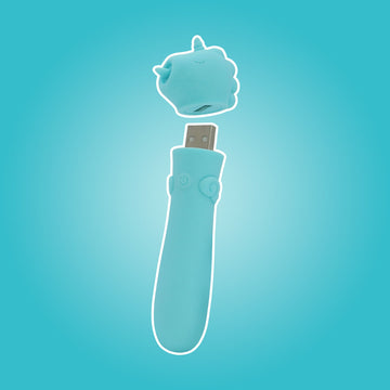 Unihorn - USB Bullet - Mount'n Peak - Teal USB Rechargeable Vibrating Bullet