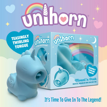 Unihorn - Mount'n Peak - Teal USB Rechargeable Flicking Stimulator
