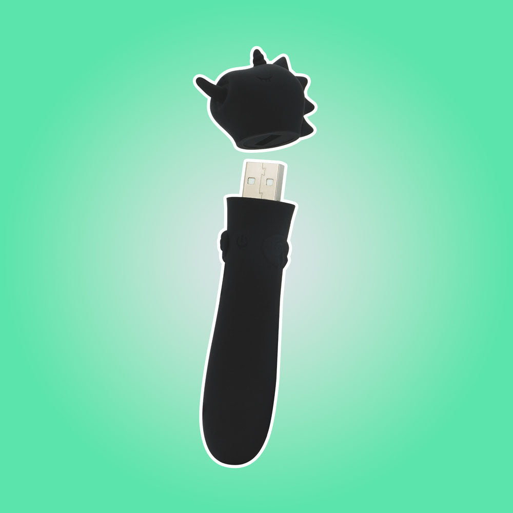 Unihorn - USB Bullet - Wild Spirit - Black Vibrating Bullet