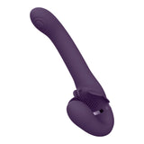 Vive SATU - Purple 23 cm USB Rechargeable Strapless Strap-On - Image 7