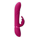 VIVE Nari - Pink - Pink 24.1 cm USB Rechargeable Rabbit Vibrator - Image 5