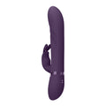 Purple electronic device on a white background