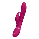 VIVE Sora - Pink - Pink 24.2 cm USB Rechargeable Rabbit Vibrator - Image 4