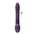 Purple electronic device with control panel on a white background
