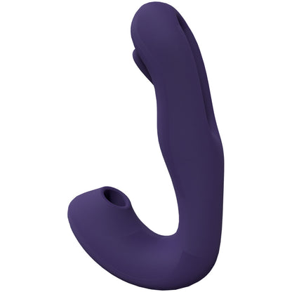 Purple silicone product on a white background