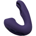 Purple handheld gaming controller on a white background