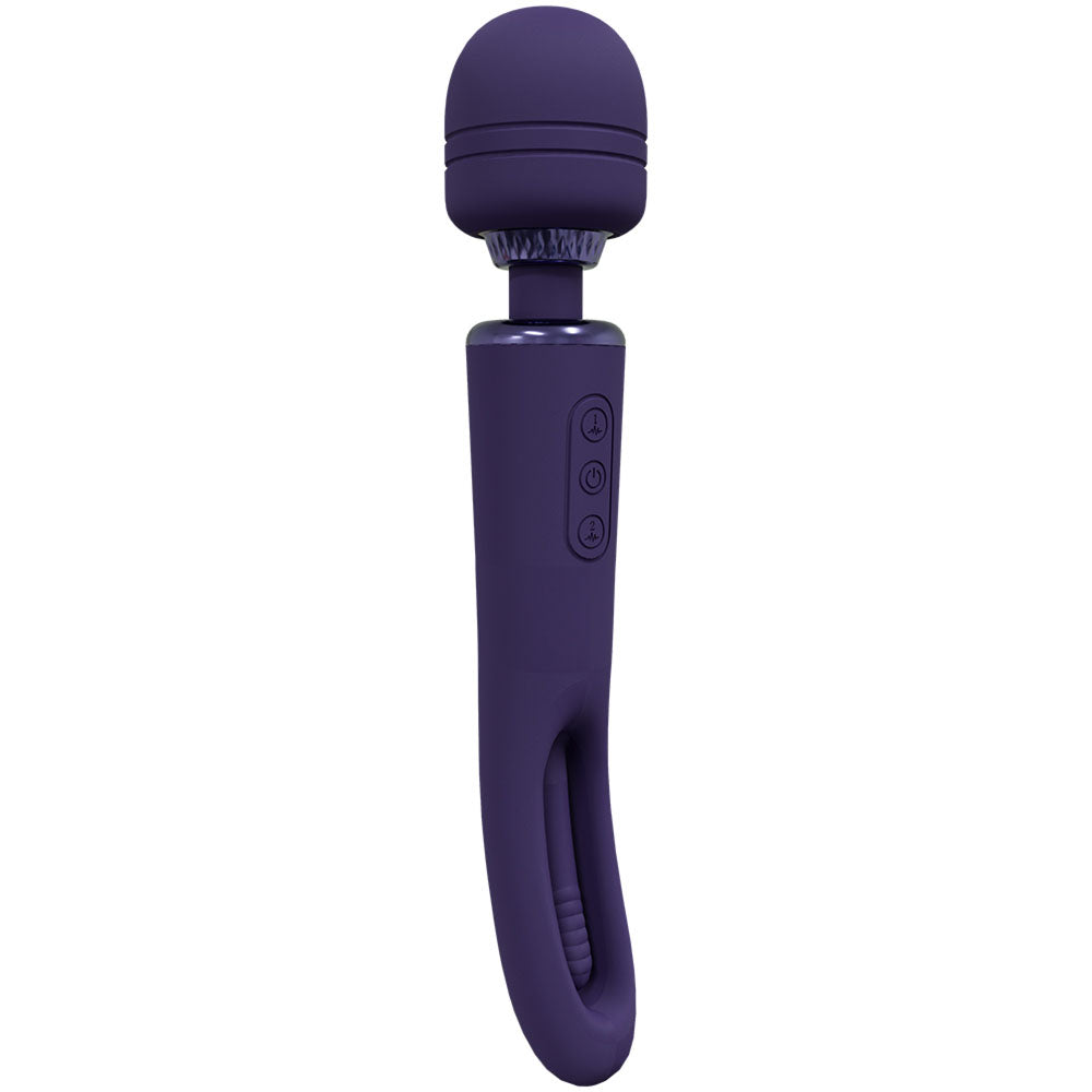 VIVE Kiku 25.2 cm USB Rechargeable Massage Wand with Flapping Tip