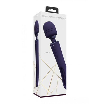 VIVE Kiku 25.2 cm USB Rechargeable Massage Wand with Flapping Tip