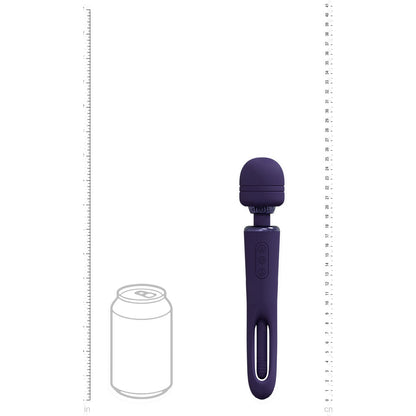 VIVE Kiku 25.2 cm USB Rechargeable Massage Wand with Flapping Tip