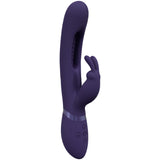 VIVE Mika - Purple - Purple 23.2 cm USB Rechargeable Rabbit Vibrator with Flapping Shaft - Image 3